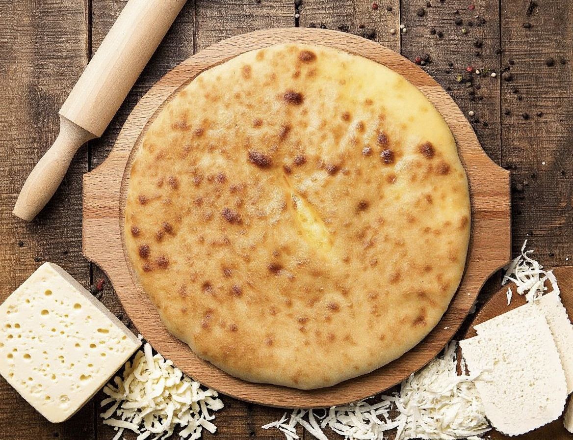 Пирог с сыром сулугуни