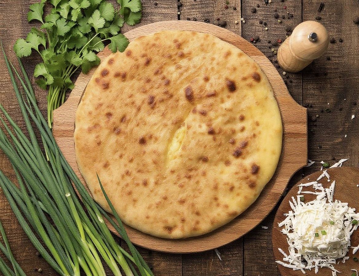 Пирог с сыром и зеленью